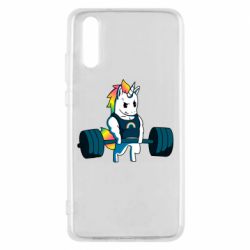 Чехол для Huawei P20 The unicorn is rocking - PrintSalon