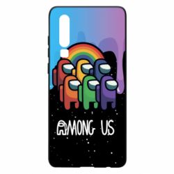 Чехол для Huawei P30 Among Us art paints - PrintSalon