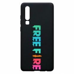 Чехол для Huawei P30 Free fire gradient logo - PrintSalon