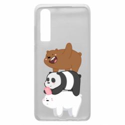 Чехол для Huawei P30 Гризли Панда и Белый - PrintSalon