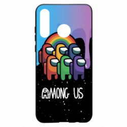 Чехол для Huawei P30 Lite Among Us art paints - PrintSalon