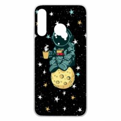 Чохол для Huawei P30 Lite Astronaut and coffee - PrintSalon
