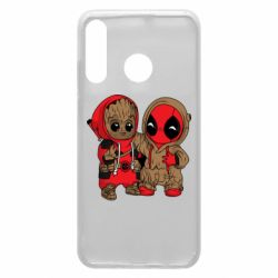 Чехол для Huawei P30 Lite Baby Groot And Deadpool - PrintSalon