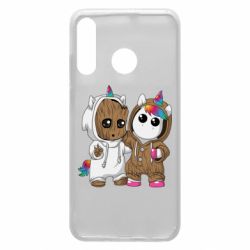 Чехол для Huawei P30 Lite Baby Groot And Unicorn - PrintSalon