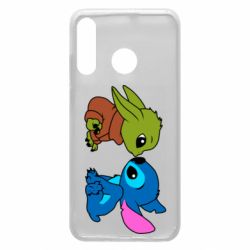Чехол для Huawei P30 Lite Baby Yoda And Stitch - PrintSalon