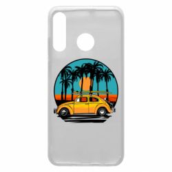 Чехол для Huawei P30 Lite Car and sunset - PrintSalon