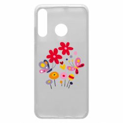 Чехол для Huawei P30 Lite Flowers and Butterflies - PrintSalon