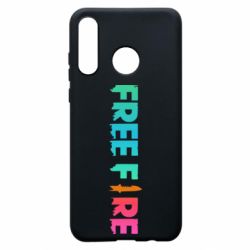 Чехол для Huawei P30 Lite Free fire gradient logo - PrintSalon