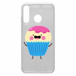 Чехол для Huawei P30 Lite Funny cupcake with smile - PrintSalon