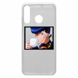 Чехол для Huawei P30 Lite Higashikata Josuke drinking tea - PrintSalon