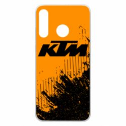 Чехол для Huawei P30 Lite KTM and grunge background - PrintSalon