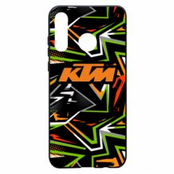 Чохол для Huawei P30 Lite KTM orange logo - PrintSalon