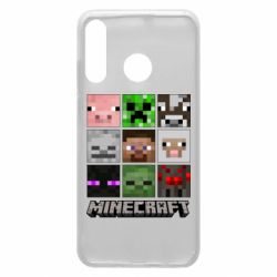 Чохол для Huawei P30 Lite Minecraft character heads - PrintSalon
