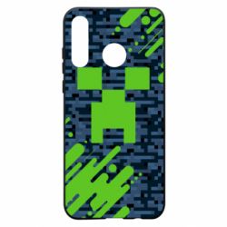 Чехол для Huawei P30 Lite Minecraft Creeper - PrintSalon