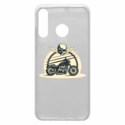 Чехол для Huawei P30 Lite Skull and Bike - PrintSalon
