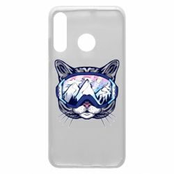 Чехол для Huawei P30 Lite Snowboard Cat - PrintSalon