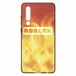 Чохол для Huawei P30 Logo and fire - PrintSalon
