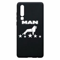 Чехол для Huawei P30 Man lion and stars - PrintSalon