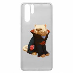 Чехол для Huawei P30 Pro Akatsuki angry cat - PrintSalon
