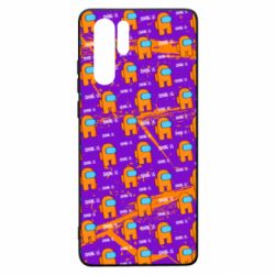 Чехол для Huawei P30 Pro Among Us and grunge background - PrintSalon