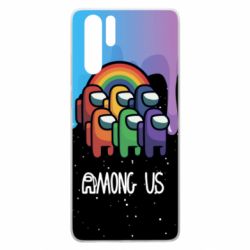Чехол для Huawei P30 Pro Among Us art paints - PrintSalon