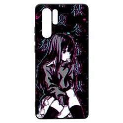Чохол для Huawei P30 Pro Anime Girl Glitch - PrintSalon