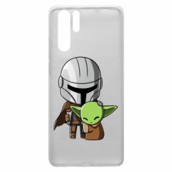 Чехол для Huawei P30 Pro Din Djarin And The Child - PrintSalon
