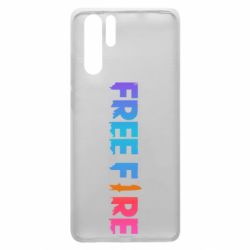 Чехол для Huawei P30 Pro Free fire gradient logo - PrintSalon