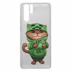 Чехол для Huawei P30 Pro Кот Майнкрафт - PrintSalon