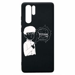 Чехол для Huawei P30 Pro Моб Психо и гамбургер - PrintSalon