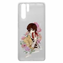 Чехол для Huawei P30 Pro Osamu Dazai in flowers-PrintSalon Чехол для Huawei P30 Pro Osamu Dazai in flowers