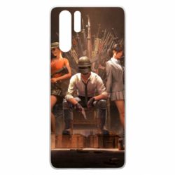 Чехол для Huawei P30 Pro Pubg on the throne - PrintSalon