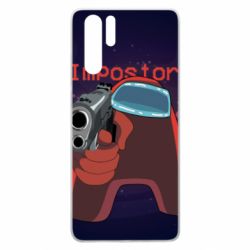Чохол для Huawei P30 Pro Red With A Gun - PrintSalon