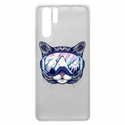 Чехол для Huawei P30 Pro Snowboard Cat - PrintSalon