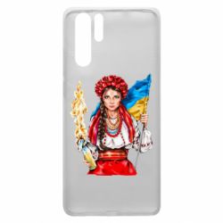 Чехол для Huawei P30 Pro Украинская девушка в венку - PrintSalon