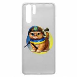 Чехол для Huawei P30 Pro Военный котик - PrintSalon