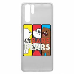 Чехол для Huawei P30 Pro We bare bears collage - PrintSalon