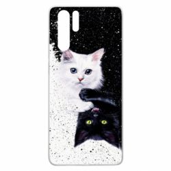 Чехол для Huawei P30 Pro Yin and Yang cats - PrintSalon
