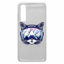 Чехол для Huawei P30 Snowboard Cat - PrintSalon