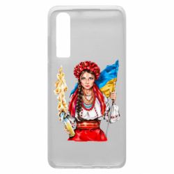 Чехол для Huawei P30 Украинская девушка в венку - PrintSalon