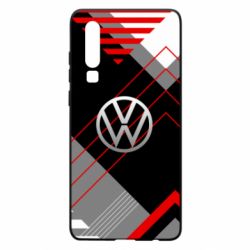 Чехол для Huawei P30 Volkswagen logo and abstraction - PrintSalon