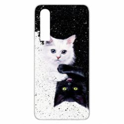 Чехол для Huawei P30 Yin and Yang cats - PrintSalon