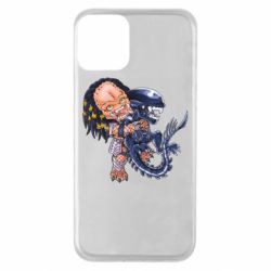 Чехол для iPhone 11 Alien vs Predator - PrintSalon