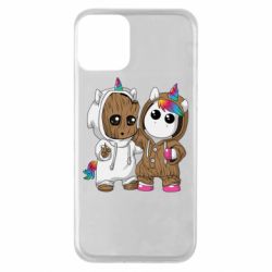 Чехол для iPhone 11 Baby Groot And Unicorn - PrintSalon