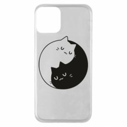 Чехол для iPhone 11 Cute yin yang cats - PrintSalon