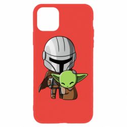 Чехол для iPhone 11 Din Djarin And The Child - PrintSalon