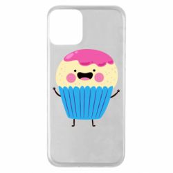 Чехол для iPhone 11 Funny cupcake with smile - PrintSalon