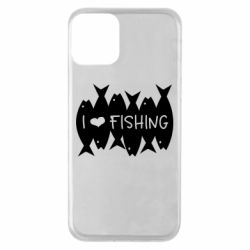 Чохол для iPhone 11 I Love Fishing - PrintSalon