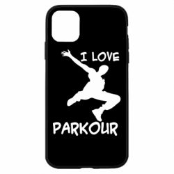 Чехол для iPhone 11 I love parkour - PrintSalon