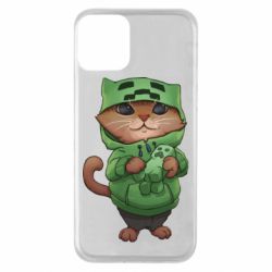 Чехол для iPhone 11 Кот Майнкрафт - PrintSalon